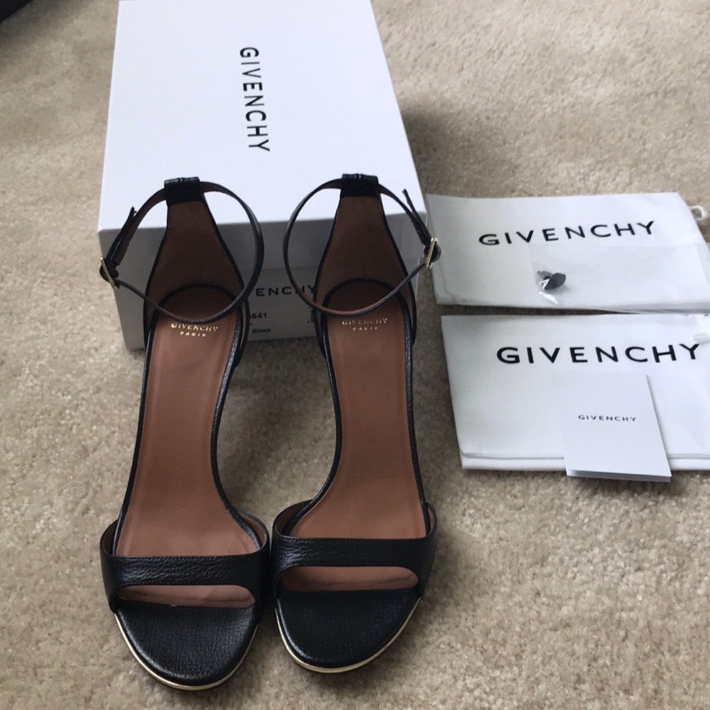 Givenchy Low Heel Ankle Wrap D’Orsay Sandal